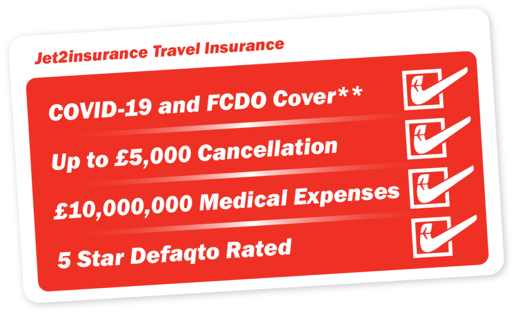 Benefits of Jet2Insurance Travel Insurance